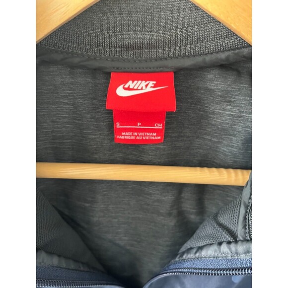 Nike Jacket Womens Small Blue Full Zip Windbreaker Coat Lightweight Vented Gym - Picture 4 of 7